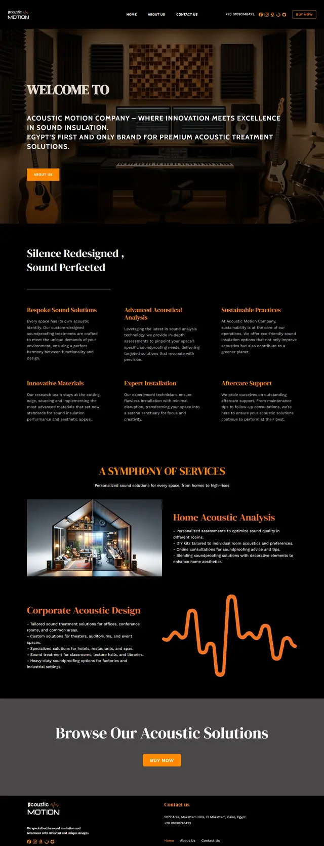 Acoustic Motion website