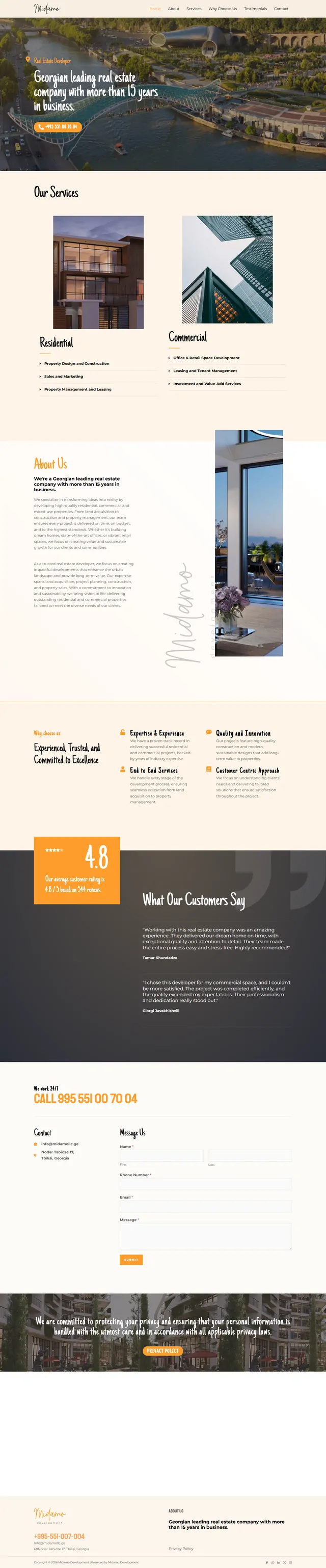 Midamo website